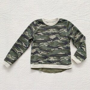 Miki Miette‎ Kids Sweatshirt, Green Camo